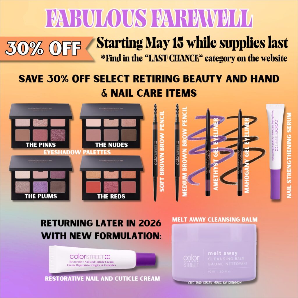 Product images of the products on sale while supplies last